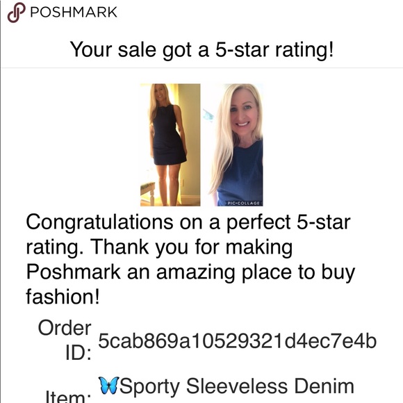 ❄️Sporty Sleeveless Denim Dress🌟 - Picture 2 of 2